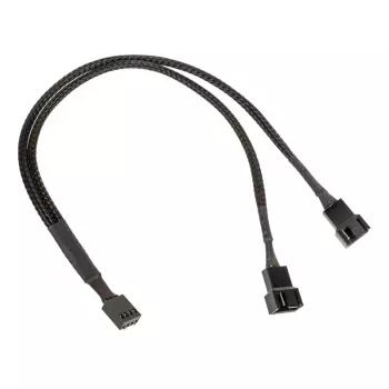 Kabel rozdzielacz PWM Kolink 1-na-2, 35 cm w oplocie czarny, model PGW-AC-KOL-111