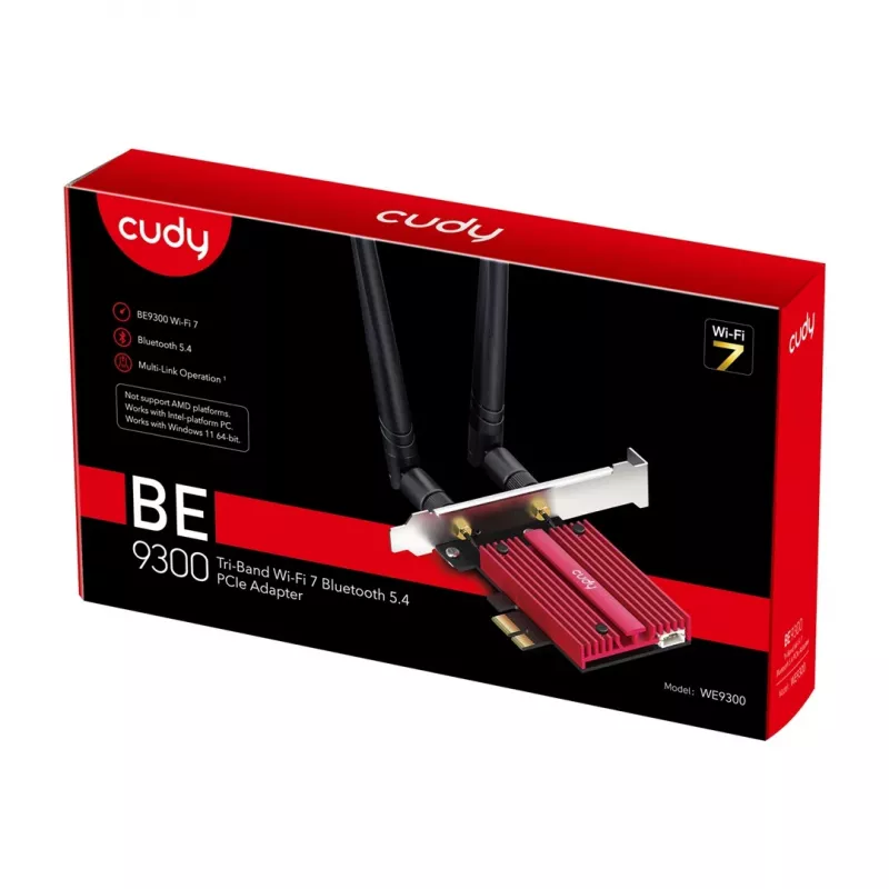 Karta sieciowa Cudy WE9300 Wewnętrzna WLAN / Bluetooth 5765 Mbit/s
