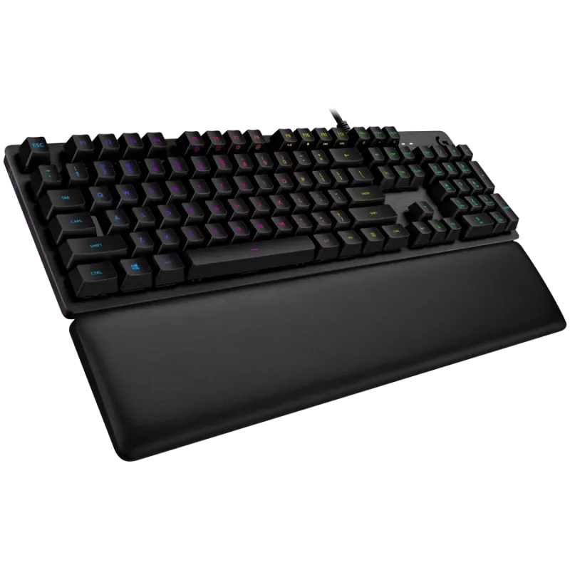 LOGITECH G513 Przewodowa mechaniczna klawiatura gamingowa LIGHTSYNC - CARBON - US INT'L - USB - TACTILE