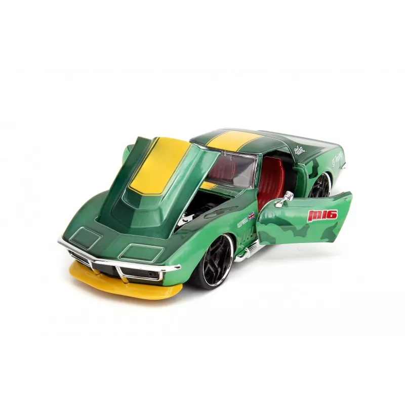 Samochód Jada Toys Street Fighter 1969 Chevrolet 1:24 Metalowy Zielony