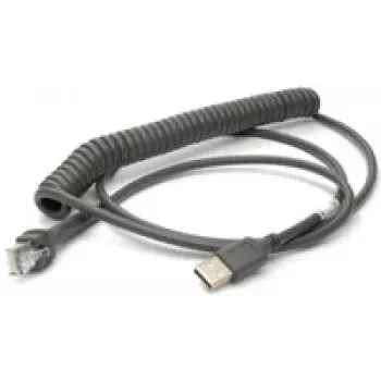 Kabel USB Honeywell, spiralny, długość: 2,9 m, kolor: czarny, do Voyager/Fusion/Focus (53-53235-N-3)