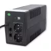 Qoltec Monolith zasilacz awaryjny (UPS) z podwójną konwersją (Online) 0.45 kVA 240 W 2 gniazda wyjściowe