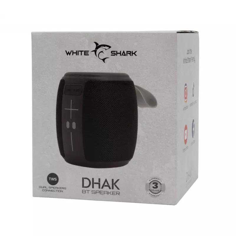 Głośnik przenośny White Shark GBT-888 Dhak Czarny