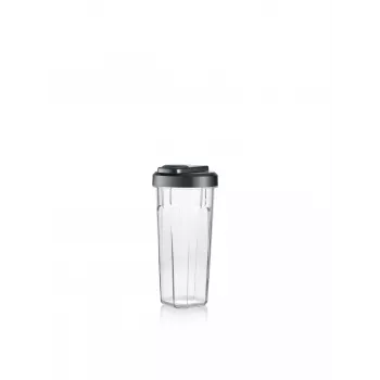 Blender stołowy SEVERIN SM 3743 — pojemnik 0,6 l, 320 W, czarny, ostrza ze stali nierdzewnej