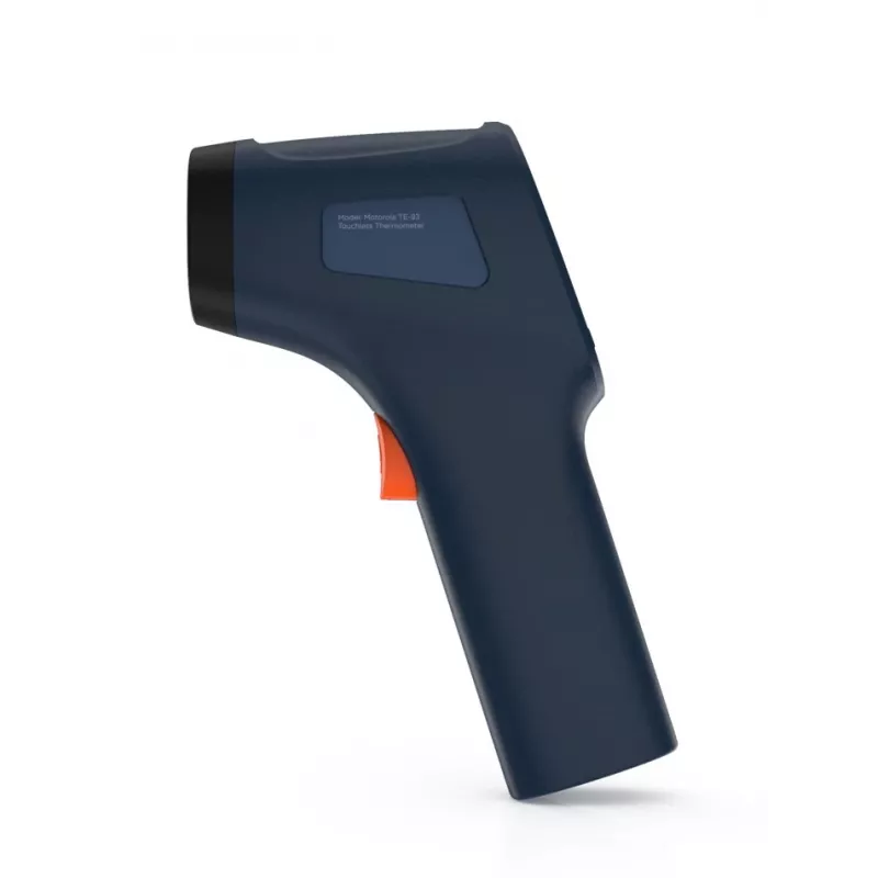 Termometr bezdotykowy Motorola TE-93 niebieski na czoło bateria AA