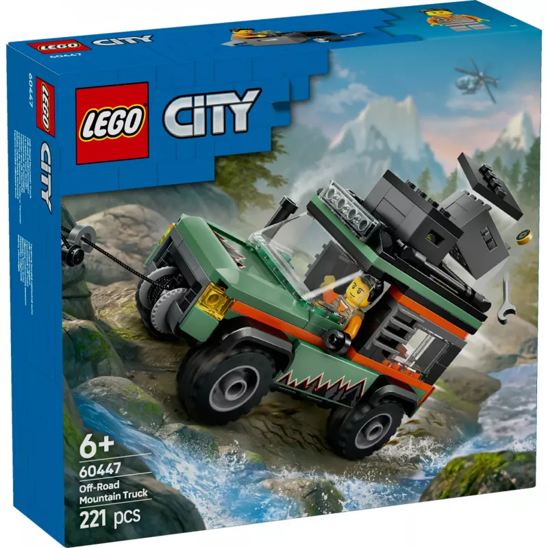 Zestaw konstrukcyjny LEGO City SUV terenowy 4x4 60447 — 221 elementów, 1 minifigurka, wiek 6+