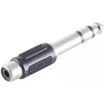 shiverpeaks BS57074 złącze kablowe 6,3 mm czarne - stal nierdzewna (BS57074)