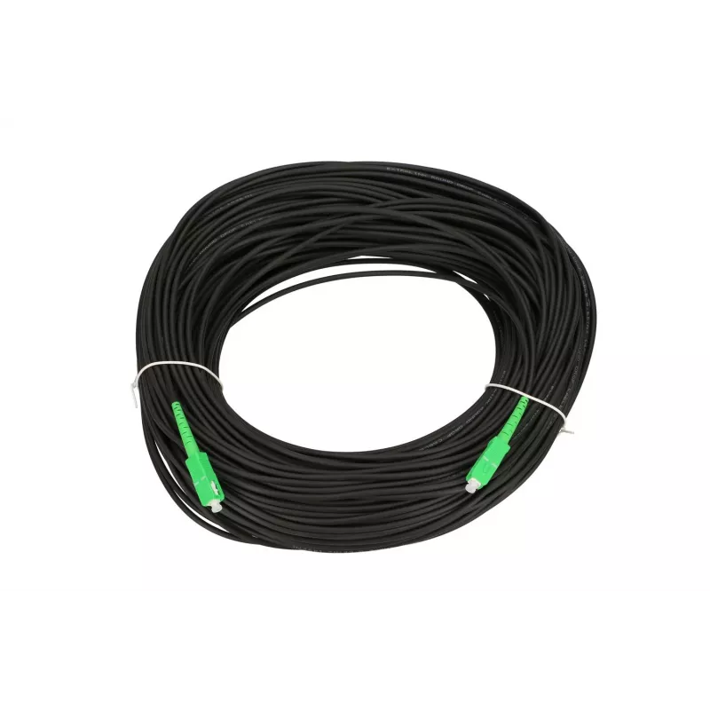 Extralink Patchcord SC/APC-SC/APC Round drop Single mode Simplex G.657A2 70m