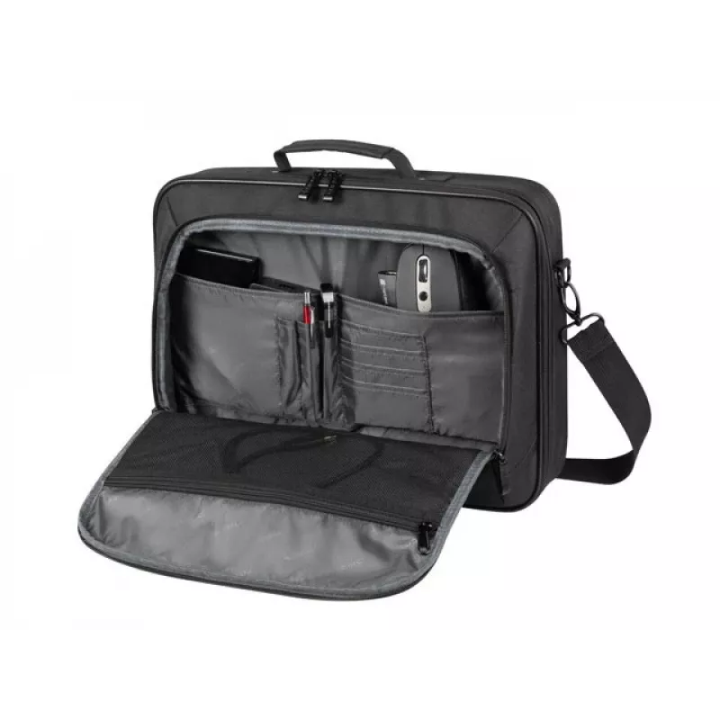 Teczka NATEC Boxer Lite 39,6 cm (15,6 cala) – poliester, 2 komory, pasek na ramię, 410×305×65 mm, 750 g