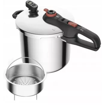 Szybkowar Tefal Secure 8 L – garnek ciśnieniowy na kuchenkę, pojemność 8 litrów, pokrywa bezpieczeństwa