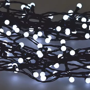 Łańcuch świetlny LED Extralink 200 żarówek zimna biel, średnica 3+ mm, długość 16 m