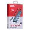 UNITEK uHUB Q4 koncentrator USB typu C 5000 Mbit/s szary