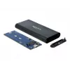 Delock - Obudowa magazynująca - M.2 - Karta M.2 NVMe - USB 3,1 (Gen 2) - Czarny (42614)