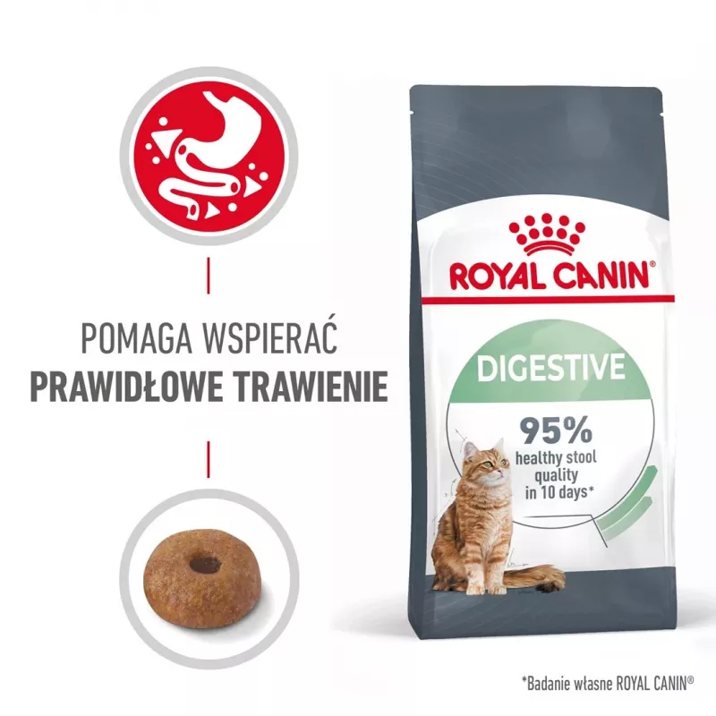 Royal Canin Digestive Care Adult sucha karma dla kotów, 10 kg, ryba, drób, ryż, warzywa