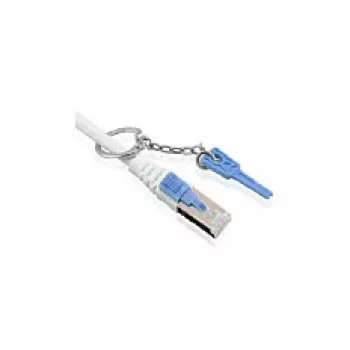 Kabel krosowy RJ45 - CAT6A 500 MHz - 0,5 m - szary - S-STP (S/FTP) - z blokadą - AWG26 - Synergy 21