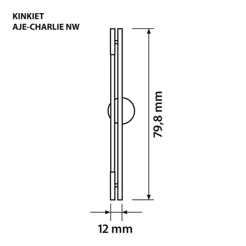 Lampa ścienna LED ActiveJet AJE-CHARLIE NW, 1100 lm, 4000 K, 8 W, czarna, 798×120×65 mm