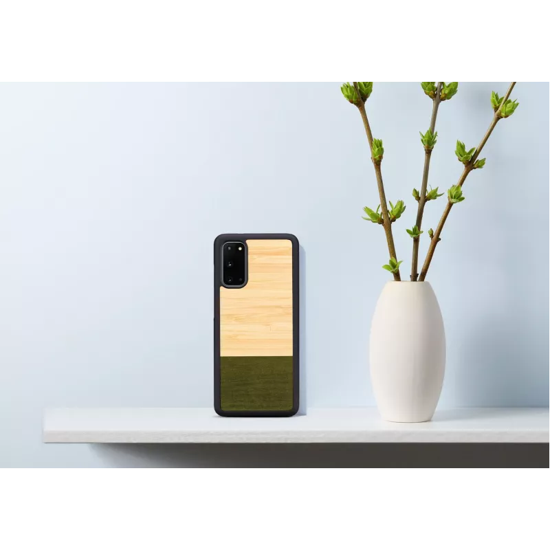 Etui na telefon man and wood Galaxy S20 bambusowy las czarny — ochronna obudowa tylna do Samsung Galaxy S20