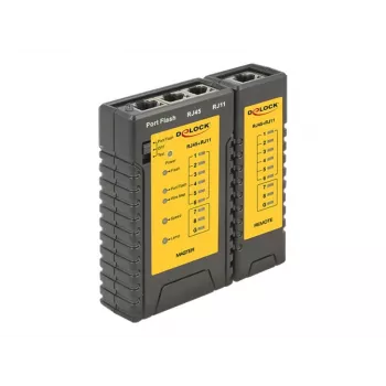 Delock kabel Tester + Portfinder - zestaw testera sieci (86407)