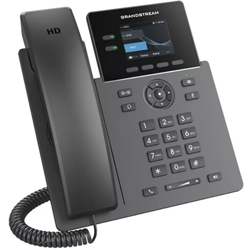 Telefon IP Grandstream GRP2610 2-liniowy audio HD, telefon VoIP klasy operatorskiej