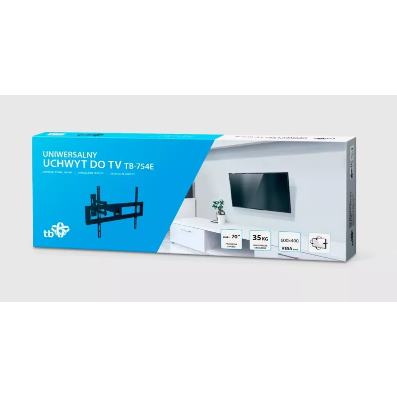 Uchwyt ścienny do telewizora TB-754E 37-70 cali 35kg max VESA 600x400