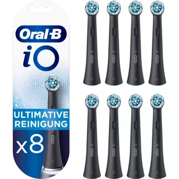 Zapasowe końcówki do szczoteczki elektrycznej Oral-B IOUR8BK 8 szt., czarne