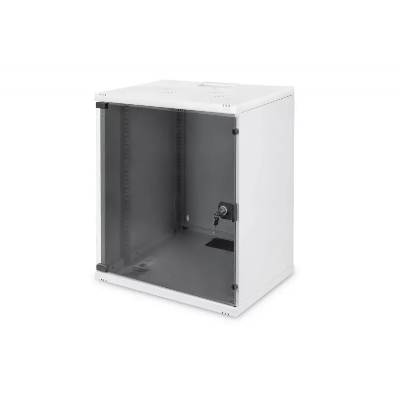 DIGITUS Compact Series DN-19 12-U-S-1 - szafa wisząca - jasnoszary, RAL 7035 - 12U - 48,3 cm (19) (DN-19 12-U-S-1)