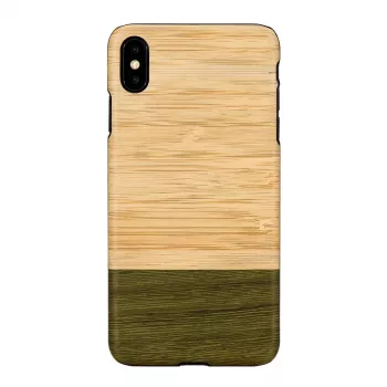 Etui na smartfona man and wood do iPhone X/XS — bamboo forest Czarny