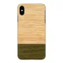 Etui na smartfona man and wood do iPhone X/XS — bamboo forest Czarny