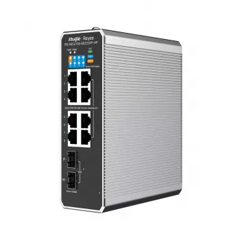 Ruijie Networks RG-NIS2100 Managed L2 Gigabit Ethernet (10/100/1000) Power over Ethernet (PoE) Czarny, stal nierdzewna