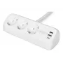 Listwa zasilająca DIGITUS 3-drożna z 2×USB-A i 1×USB-C, 3 gniazda AC typu E/F, kabel 1,5 m, biała