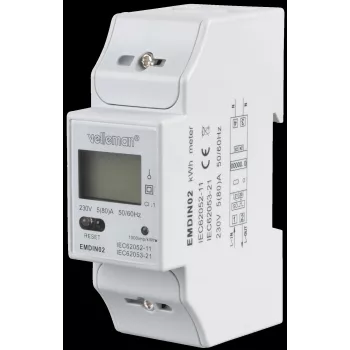 VE EMDIN02 - Jednofazowy licznik energii z wyświetlaczem LCD (EMDIN02)