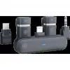 Bezprzewodowy zestaw mikrofonowy Plusonic PS-TDS9 ze złączami USB-C, Lightning i 3,5 mm