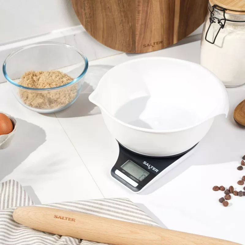 Waga kuchenna Salter Electronic Jugscale Czarno-Biała