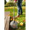 Grabie do liści QuikFit, małe czarno-pomarańczowe, 22 cm