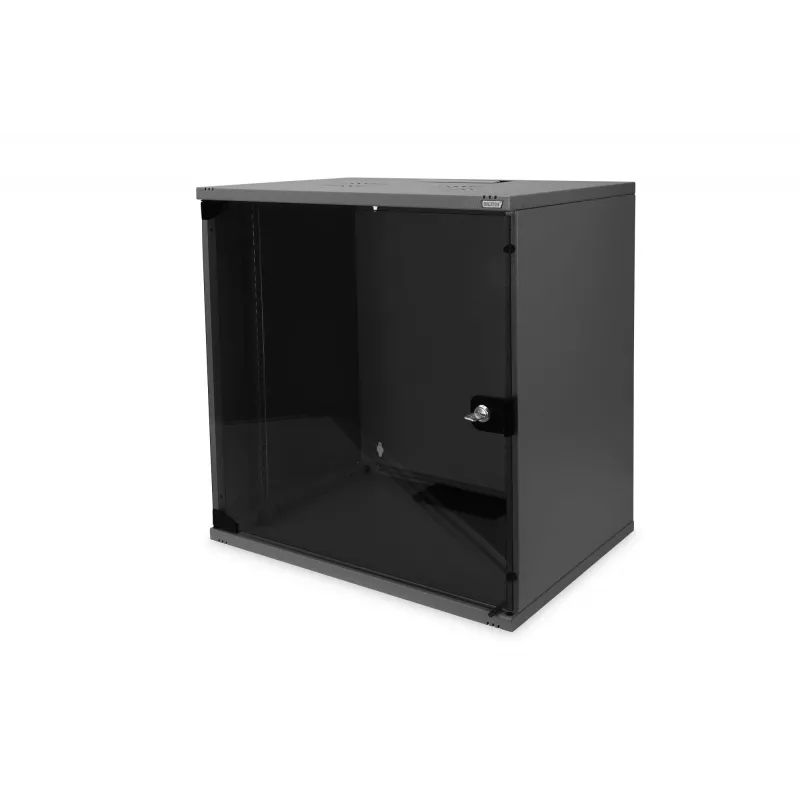 DIGITUS Professional - Obudowa - SOHO, niezmontowana - 540x400 mm (szer. x gł.) - odpowiednia do montażu naściennego - Czarna, RAL 9005 - 12U - 48,3 cm (19) (DN-19 12-U-S-SW)