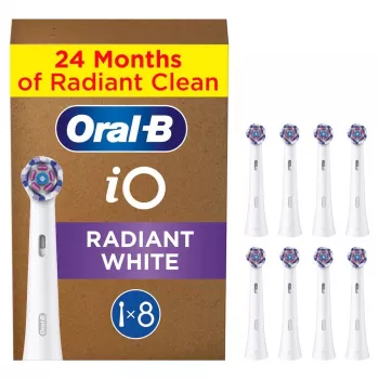 Oral-B IO Series Radiant Biały Oryginalny końcówki szczoteczki do wybielania zębów 8