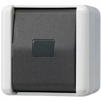 JUNG 834 W Przełącznik elektryczny Przycisk Czarny - Biały (834W)
