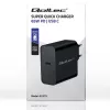 Ładowarka QOLTEC Super Quick PD 65W USB-C Power Delivery 5–20V, 1x USB-C, USB PD 3.0, wtyczka typu C, 65 W