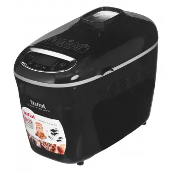 Maszyna do chleba Tefal PF611838 — 1600 W, pojemność 1,5 kg, 19 programów, sterowanie dotykowe, czarna