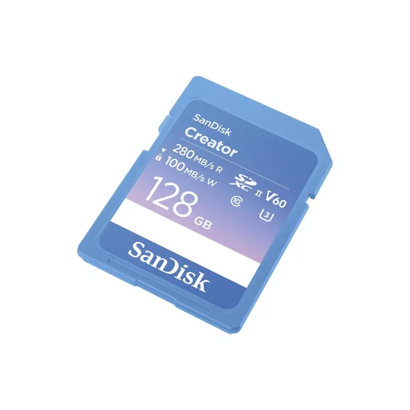 Karta pamięci SanDisk Creator SD UHS-II 128 GB, prędkość transferu do 280 MB/s