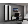 Cama pełna Szafka VIGO '180' 180/40/30 biały/czarny połysk