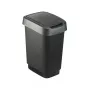 Waste bin Rotho Twist 50 L rectangular polypropylene, 50 L, 602×298×401 mm, Czarny