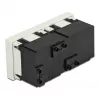 Gniazdo ścienne DELOCK 81423 — CEE 7/3, 16 A, 250 V, biały, ABS/PC, 45×90 mm