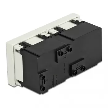 Gniazdo ścienne DELOCK 81423 — CEE 7/3, 16 A, 250 V, biały, ABS/PC, 45×90 mm