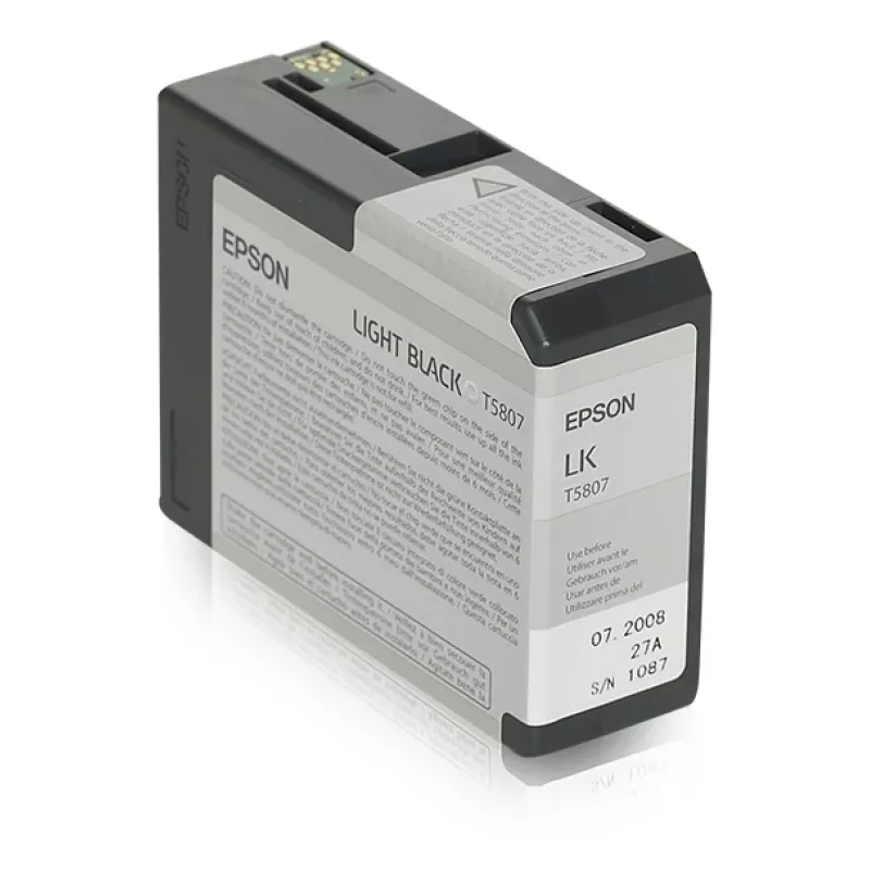 Epson Singlepack Light Black T580700, Jasny czarny, Atrament pigmentowy, 80 ml, 1 szt.