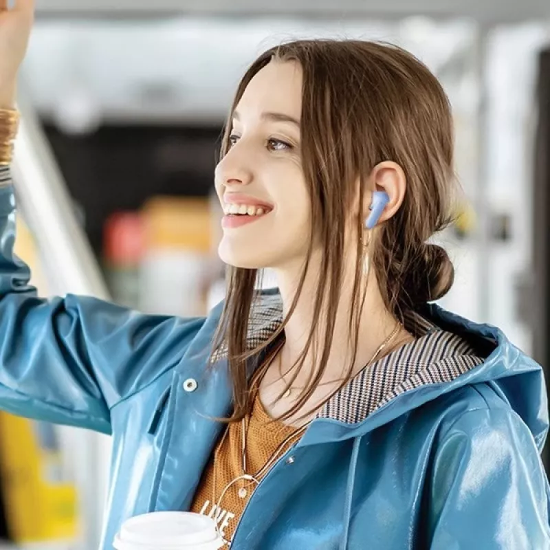Słuchawki Awei T85 Bluetooth 5.3 ENC TWS Niebieskie