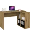 Blat biurka komputerowego top e shop BIURKO PLUS ARTISAN, prosty prostokątny blat, płyta wiórowa, 1200×500×760 mm, kolor dębowy