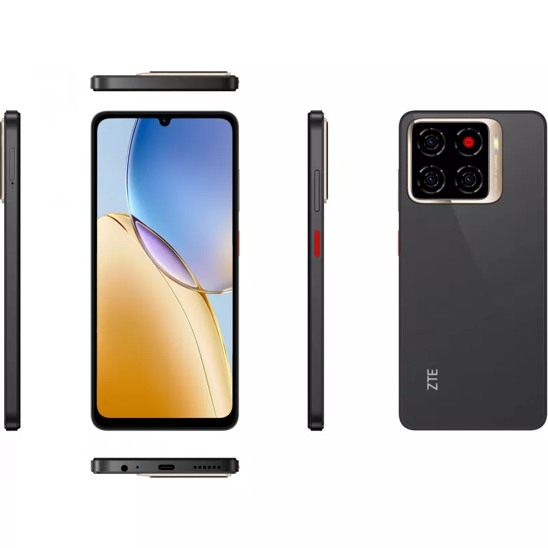 ZTE Blade A56 - 4G Smartphone - Dual-SIM - RAM 4 GB / Interner Speicher 64 GB - microSD slot - 6.75 - 1600 x 720 Pixel (90 Hz) - Triple-Kamera 13 MP, 