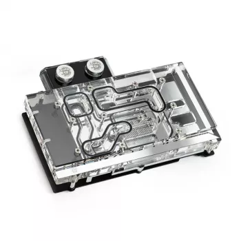 Blok wodny BitsPower Classic VGA BP-VG3070FE — 125×171,4×28,4 mm, RGB 3‑pin, czarny/srebrny/przezroczysty