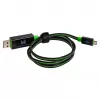 Kabel USB RealPower A/Micro-USB B 0.75m